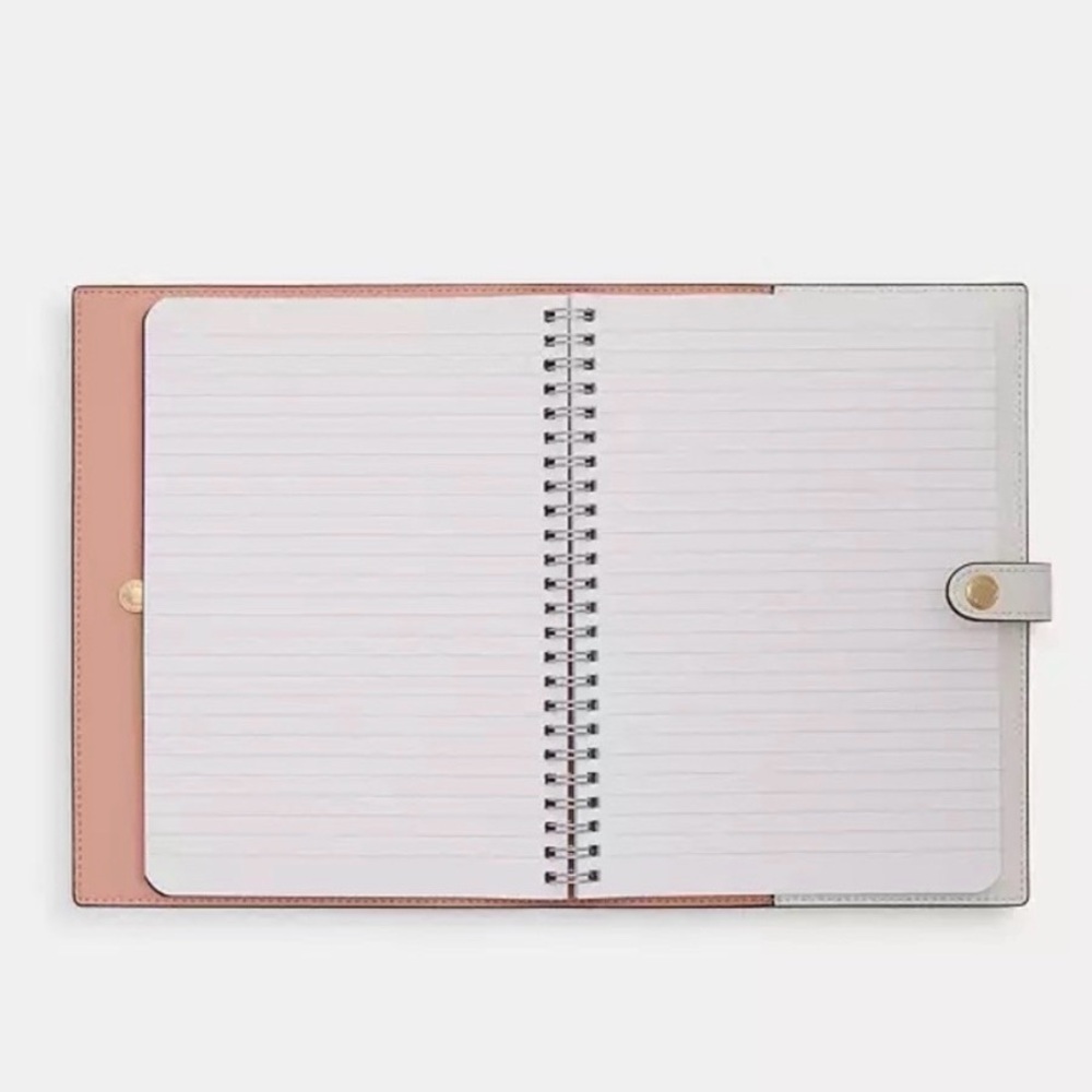 NWT 🌺 Coach Notebook In Signature Canvas With Floral Print - Picture 2 of 8